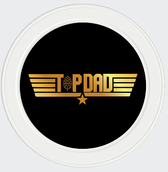 TopDad Poker Chips - 2-4-1 (1 Black/Gold + 1 White/Gold)