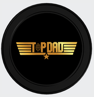 TopDad Poker Chips - 2-4-1 (1 Black/Gold + 1 White/Gold)
